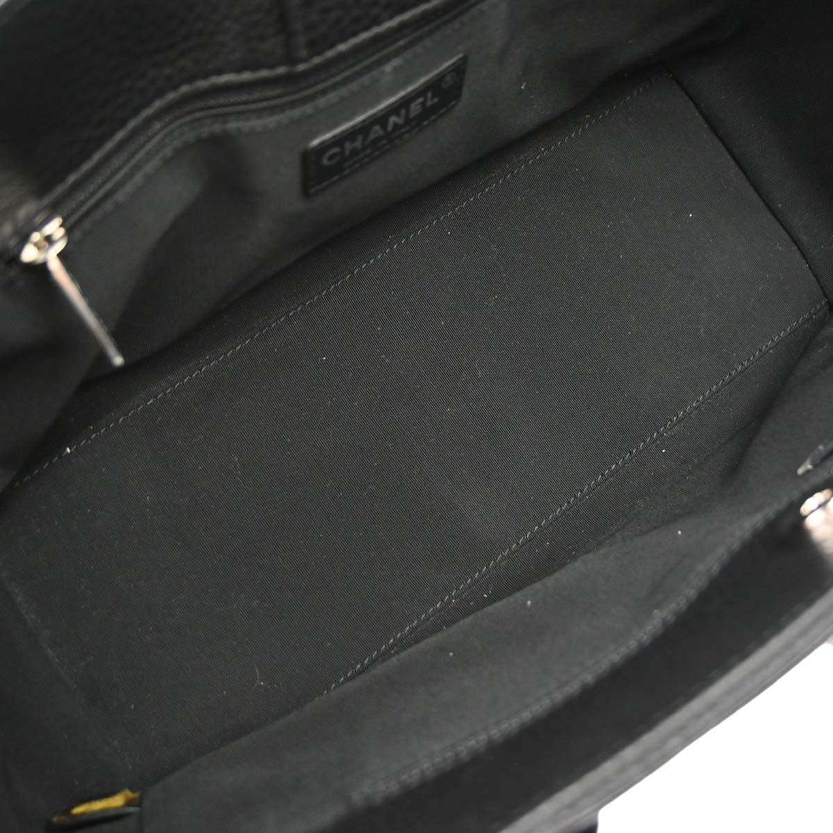 Chanel Black Deerskin Executive Cerf Tote Bag