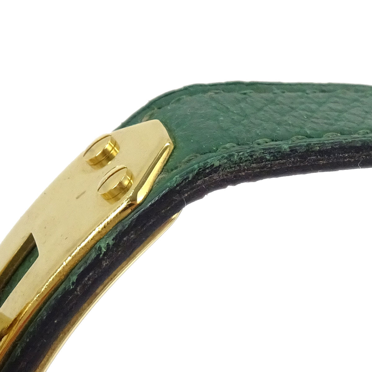 Hermes Kelly Watch Quartz Watch Green Courchevel #M