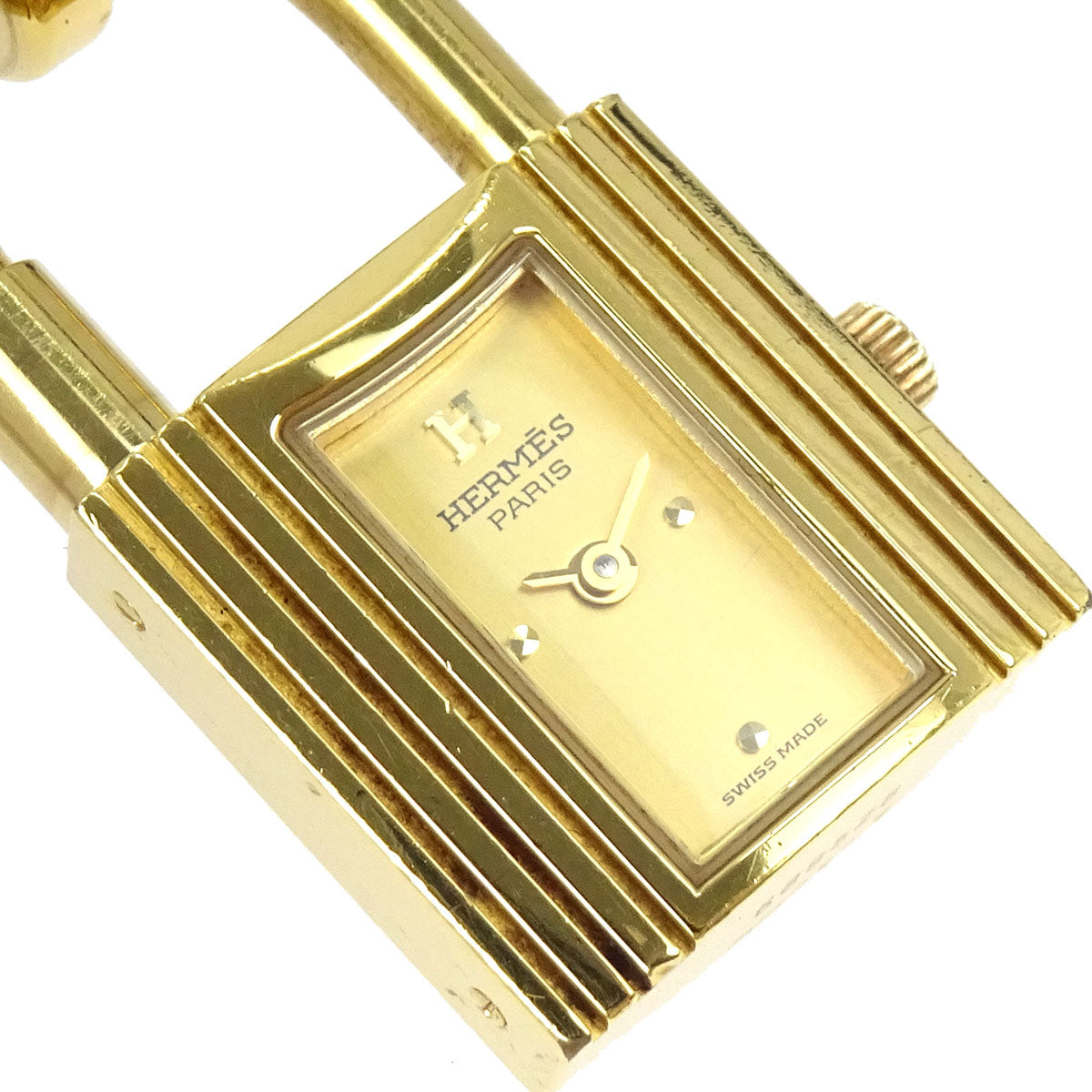 Hermes Kelly Watch Quartz Watch Green Courchevel #M