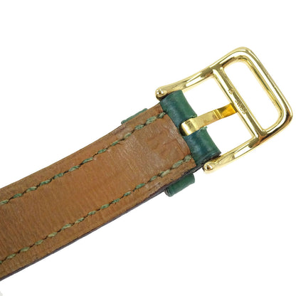 Hermes Kelly Watch Quartz Watch Green Courchevel #M