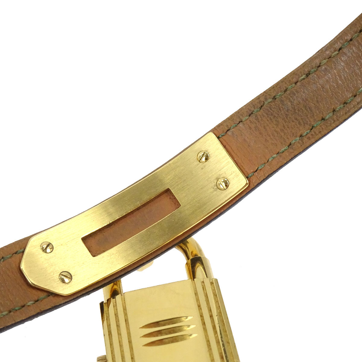 Hermes Kelly Watch Quartz Watch Green Courchevel #M