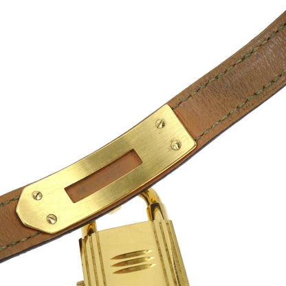 Hermes Kelly Watch Quartz Watch Green Courchevel #M