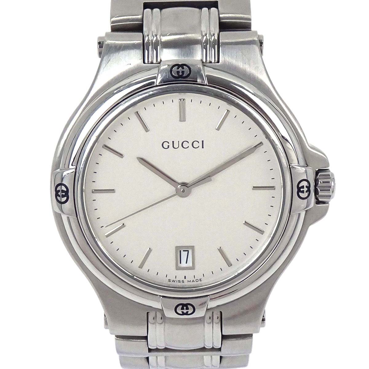 Gucci 9040M Quartz Watch 35mm Silver SS