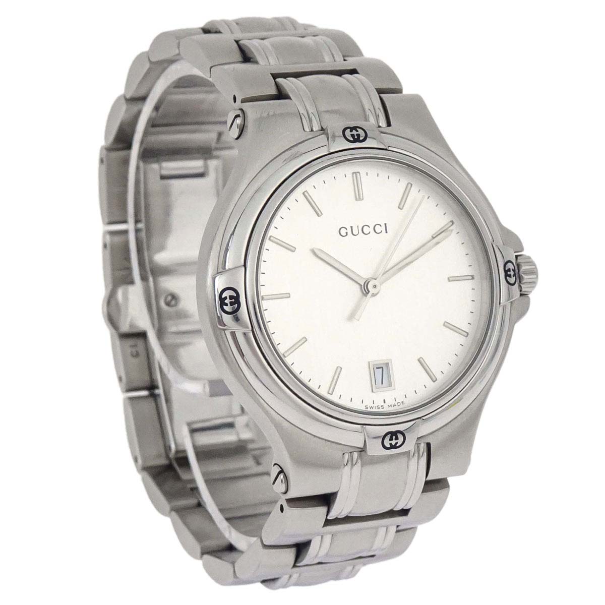 Gucci 9040M Quartz Watch 35mm Silver SS
