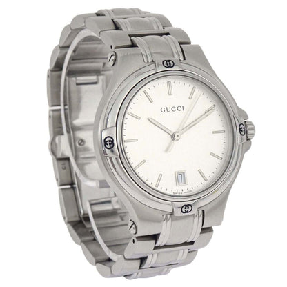 Gucci 9040M Quartz Watch 35mm Silver SS