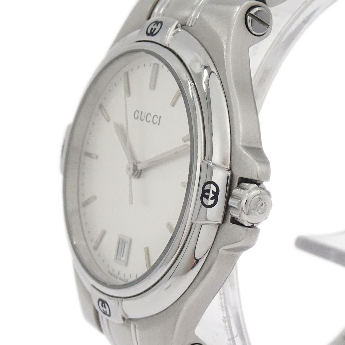 Gucci 9040M Quartz Watch 35mm Silver SS
