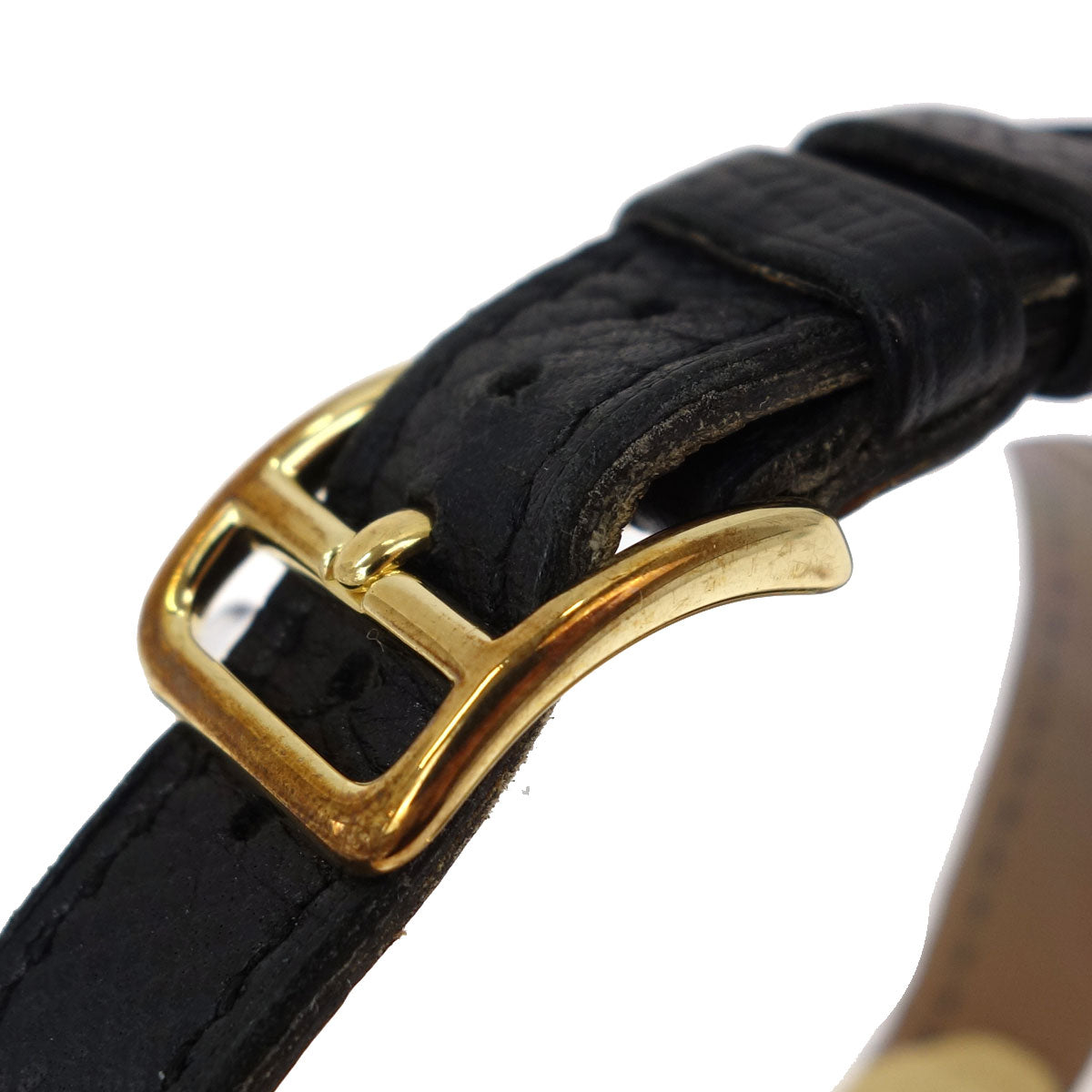 Hermes Kelly Watch 19mm Quartz Watch Black Courchevel #M