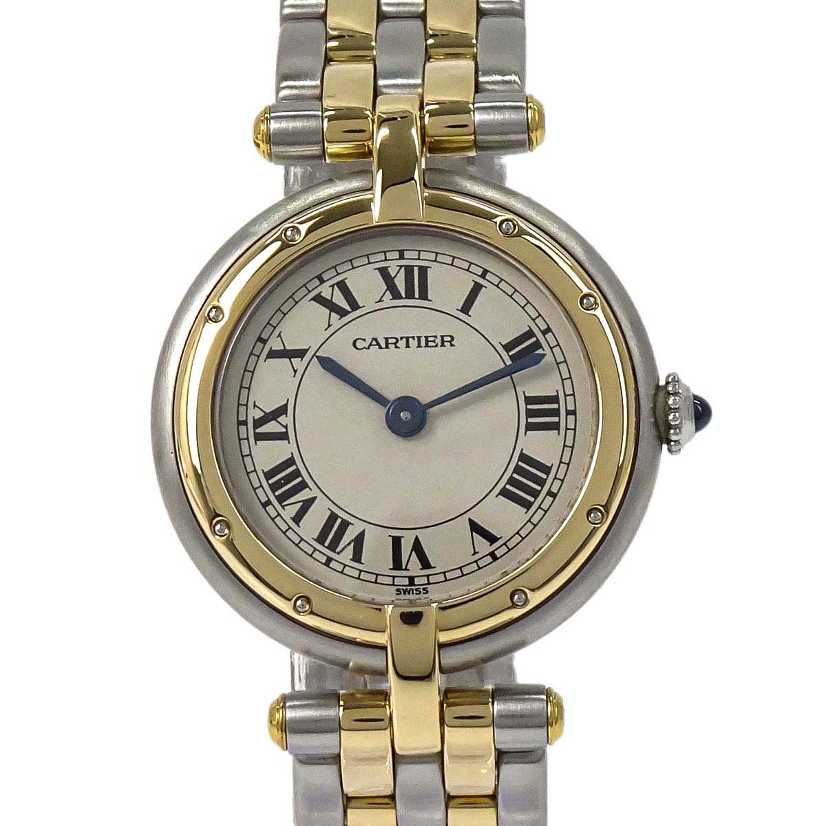Cartier Panthere Vendome SM 2-Row 24mm Ref.166920 Quartz Watch 18KYG SS