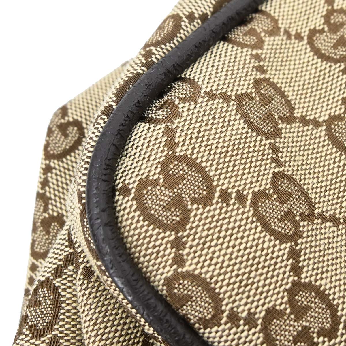Gucci Beige Canvas GG Sherry Line Duffle Handbag