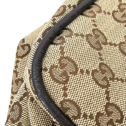 Gucci Beige Canvas GG Sherry Line Duffle Handbag