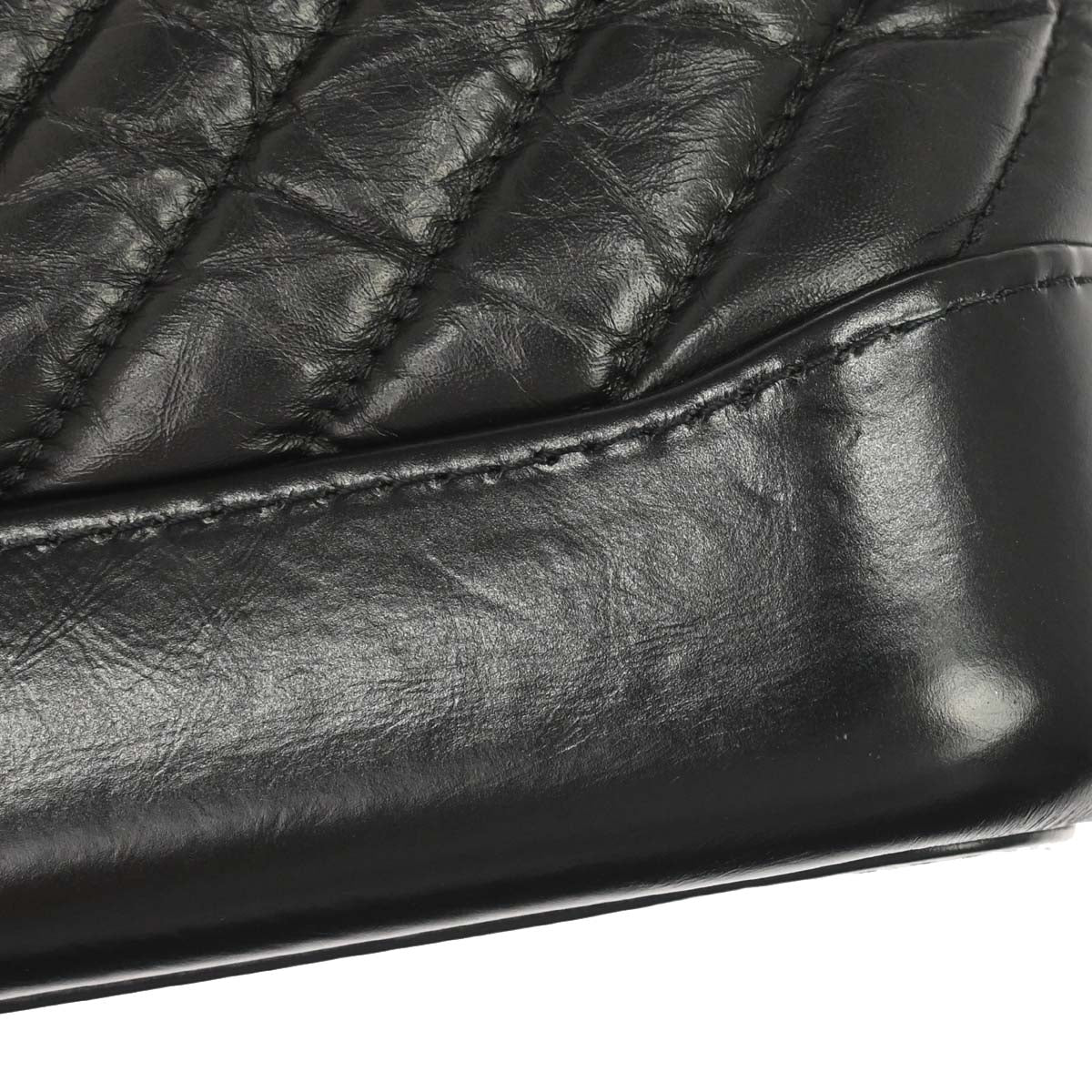 Chanel Black Lambskin Calfskin Small Gabrielle Shoulder Bag