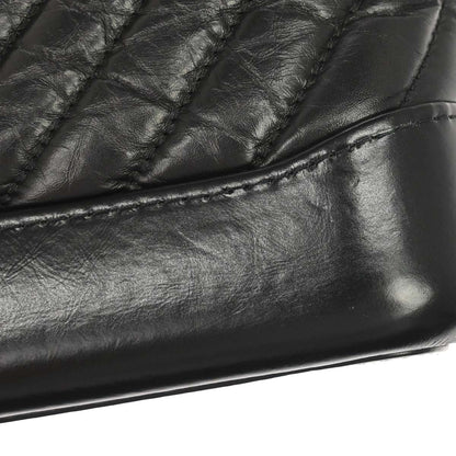 Chanel Black Lambskin Calfskin Small Gabrielle Shoulder Bag