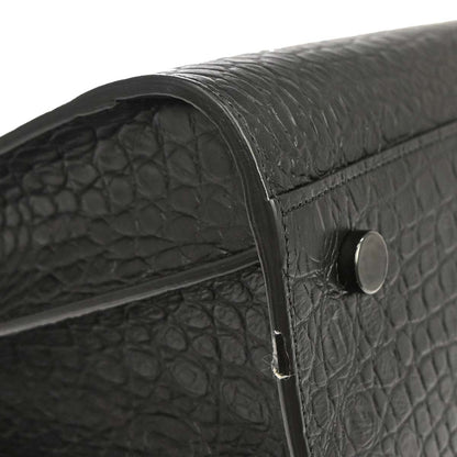 Saint Laurent Black Leather Sac de Jour 2way Shoulder Tote Handbag