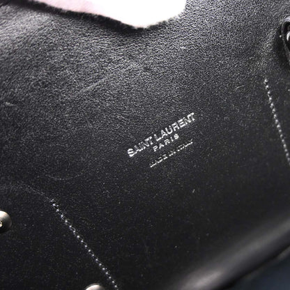 Saint Laurent Black Leather Sac de Jour 2way Shoulder Tote Handbag