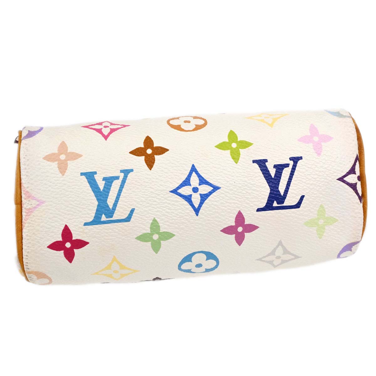 Louis Vuitton White Multicolor Mini Speedy Handbag M92645