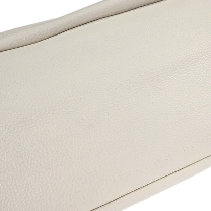 Prada White Leather Tote Handbag