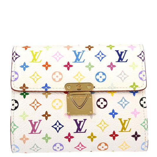 Louis Vuitton White Multicolor Portofeuille Koala Wallet M58014