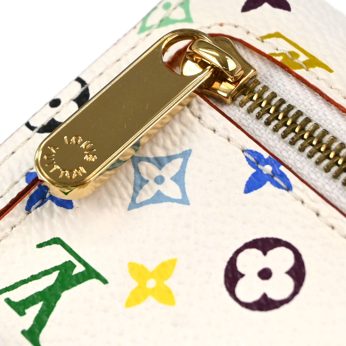 Louis Vuitton White Multicolor Portofeuille Koala Wallet M58014