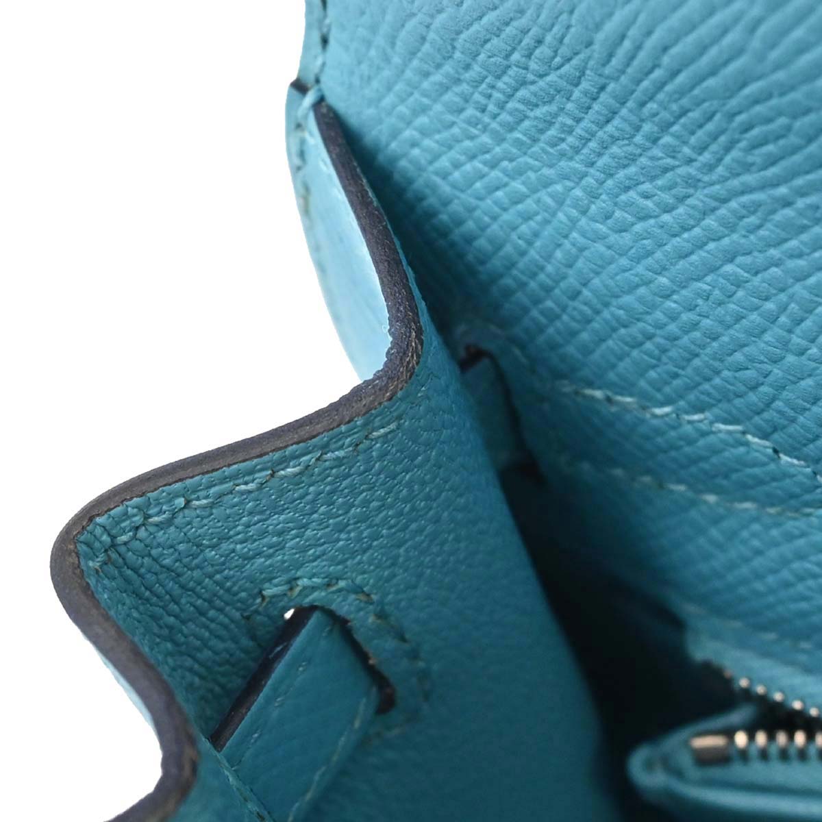 Hermes Blue De Nord Epsom Kelly 25 Sellier 2way Shoulder Handbag