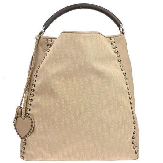 Christian Dior Beige Trotter Ethnic Hobo Handbag