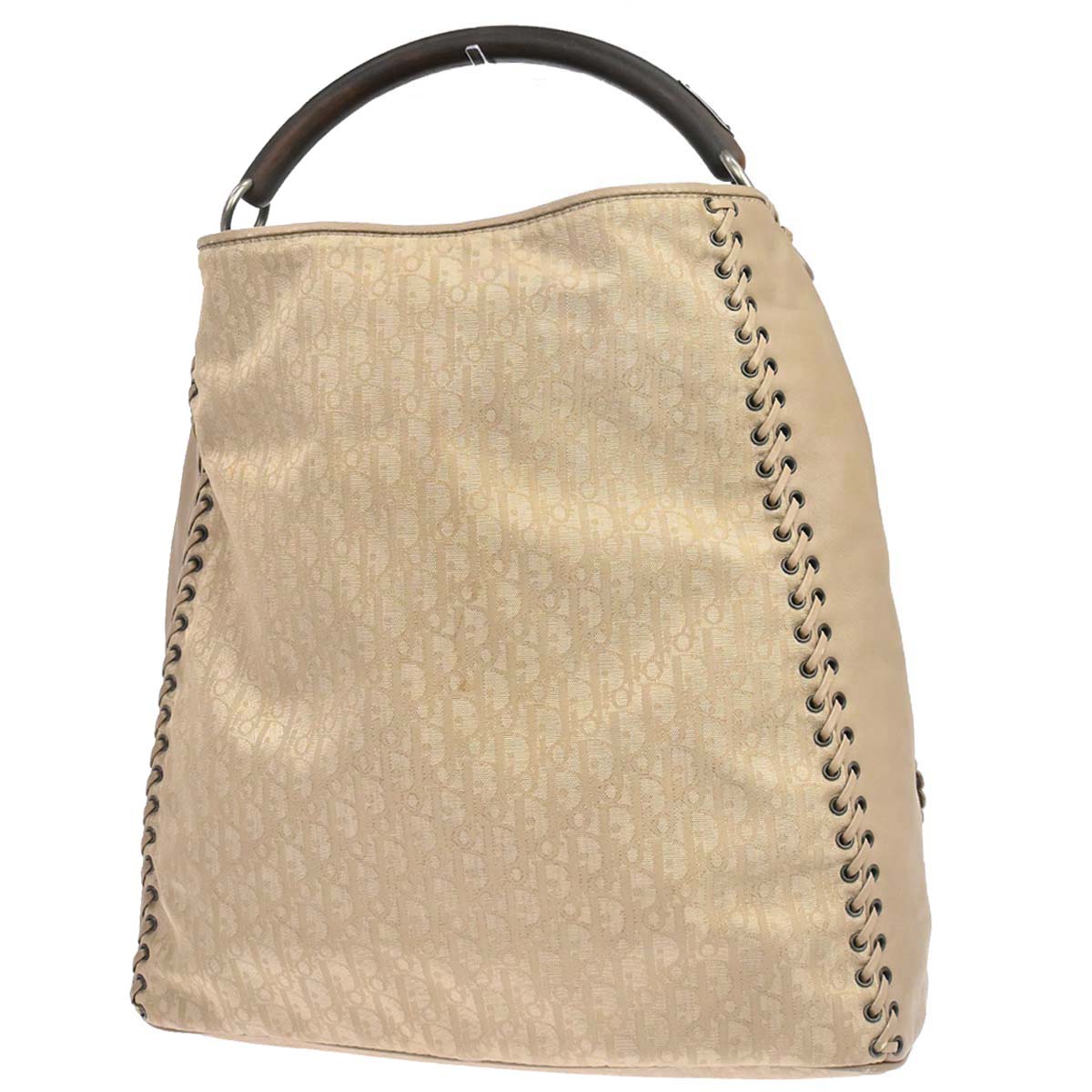 Christian Dior Beige Trotter Ethnic Hobo Handbag