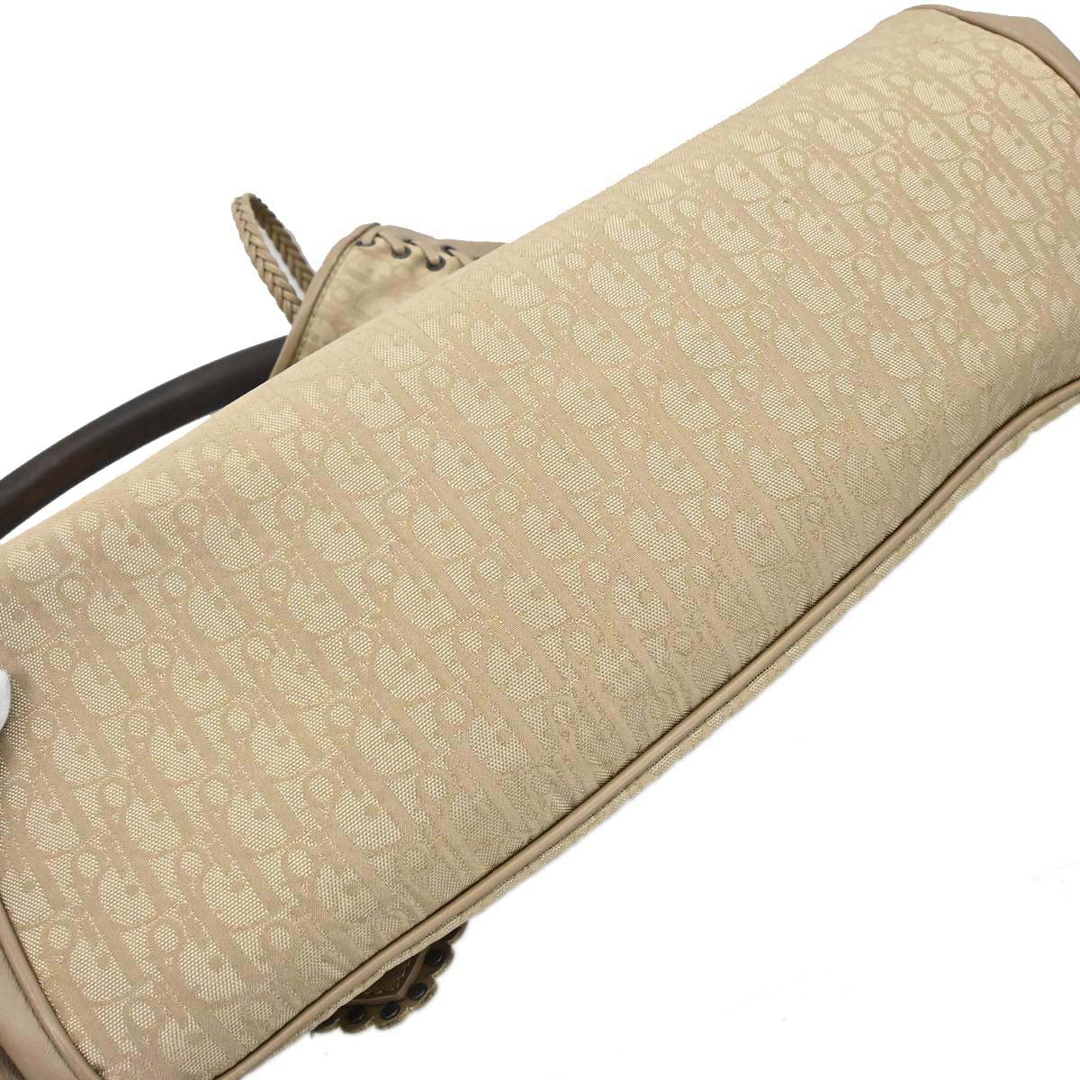Christian Dior Beige Trotter Ethnic Hobo Handbag