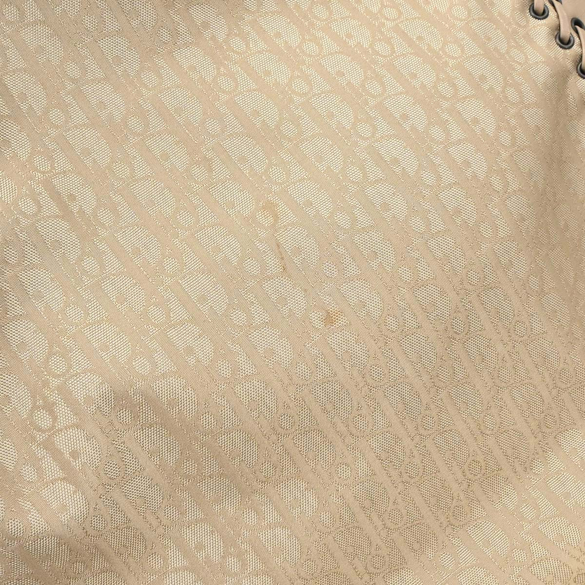 Christian Dior Beige Trotter Ethnic Hobo Handbag