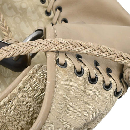 Christian Dior Beige Trotter Ethnic Hobo Handbag