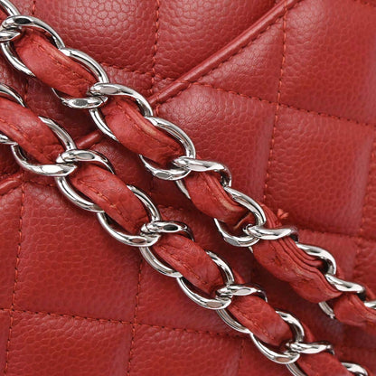 Chanel 2010-2011 Brown Calfskin Jumbo Classic Double Flap Shoulder Bag