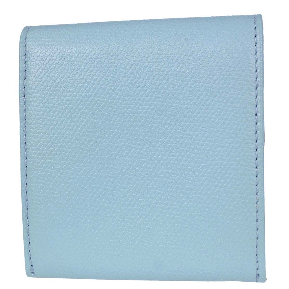 Chanel Light Blue Leather Coin Purse Wallet