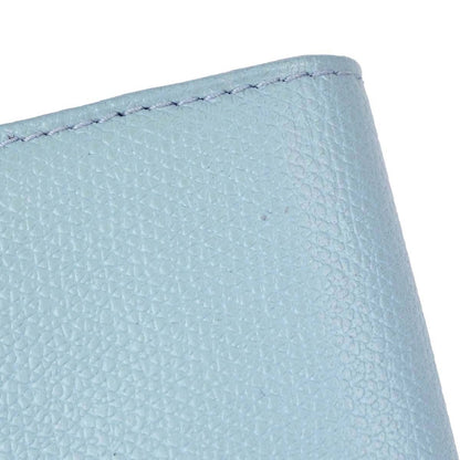 Chanel Light Blue Leather Coin Purse Wallet