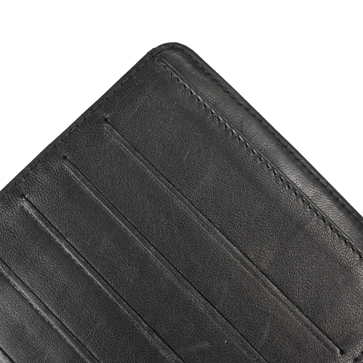 Chanel Black Lambskin Icon Long Bifold Wallet