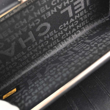 Chanel Black Lambskin Icon Long Bifold Wallet