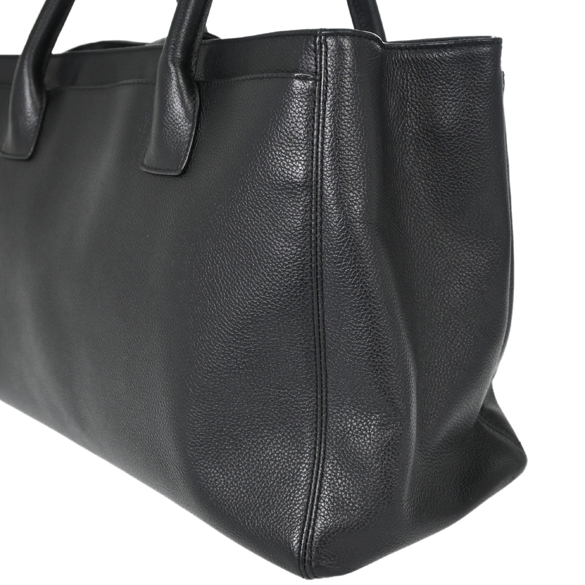 Chanel Black Calfskin Executive Cerf 2way Shoulder Tote Bag