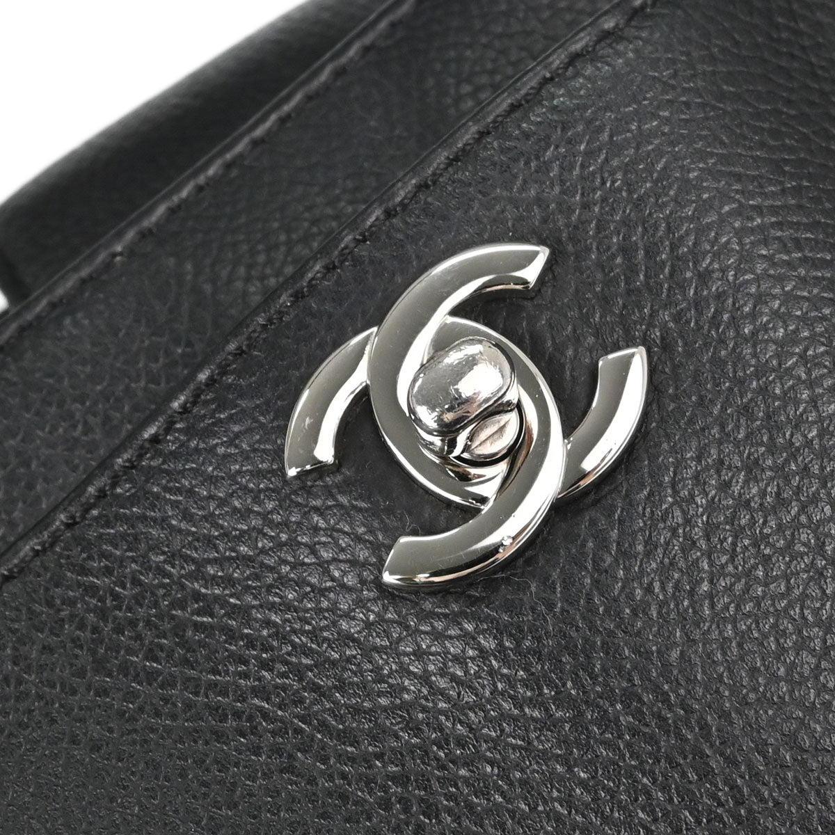 Chanel Black Calfskin Executive Cerf 2way Shoulder Tote Bag