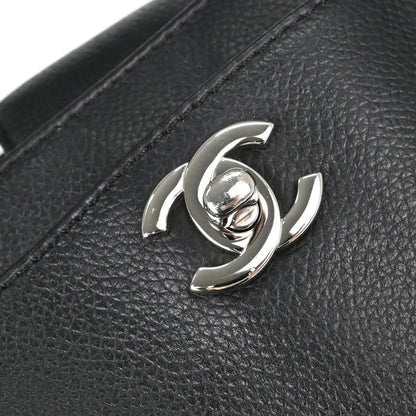 Chanel Black Calfskin Executive Cerf 2way Shoulder Tote Bag