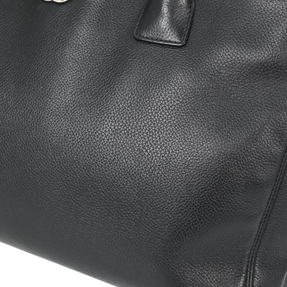 Chanel Black Calfskin Executive Cerf 2way Shoulder Tote Bag