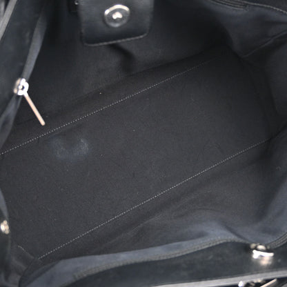 Chanel Black Calfskin Executive Cerf 2way Shoulder Tote Bag
