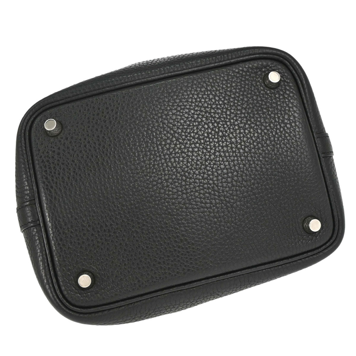 Hermes Black Taurillon Clemence Picotin Lock 18 PM Handbag