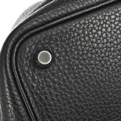 Hermes Black Taurillon Clemence Picotin Lock 18 PM Handbag