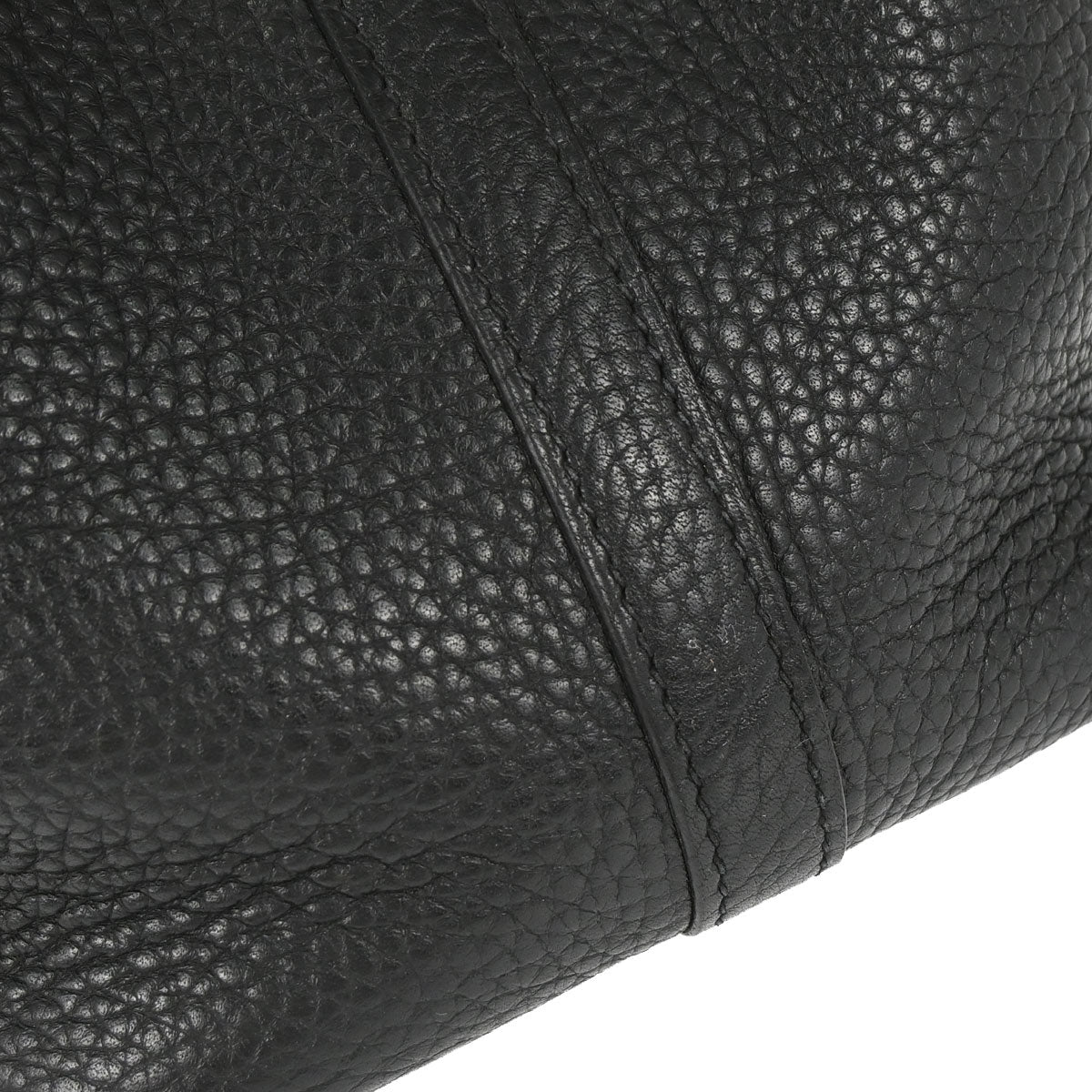 Hermes Black Taurillon Clemence Picotin Lock 18 PM Handbag