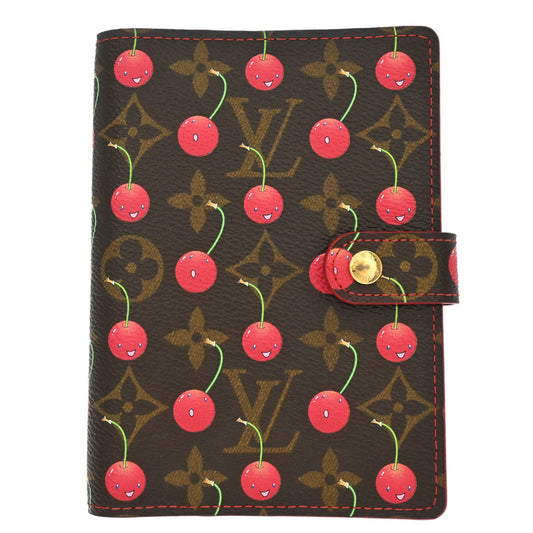 Louis Vuitton 2005 Monogram Cherry Agenda PM Notebook Cover R21023