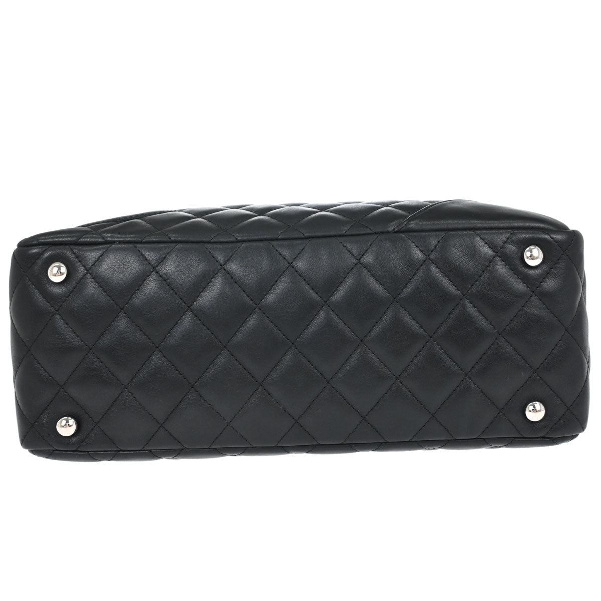 Chanel 2005-2006 Black Calfskin Cambon Ligne Bowling Bag 27