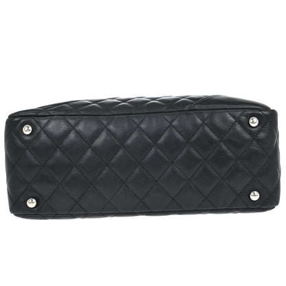 Chanel 2005-2006 Black Calfskin Cambon Ligne Bowling Bag 27