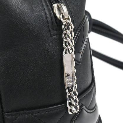 Chanel 2005-2006 Black Calfskin Cambon Ligne Bowling Bag 27