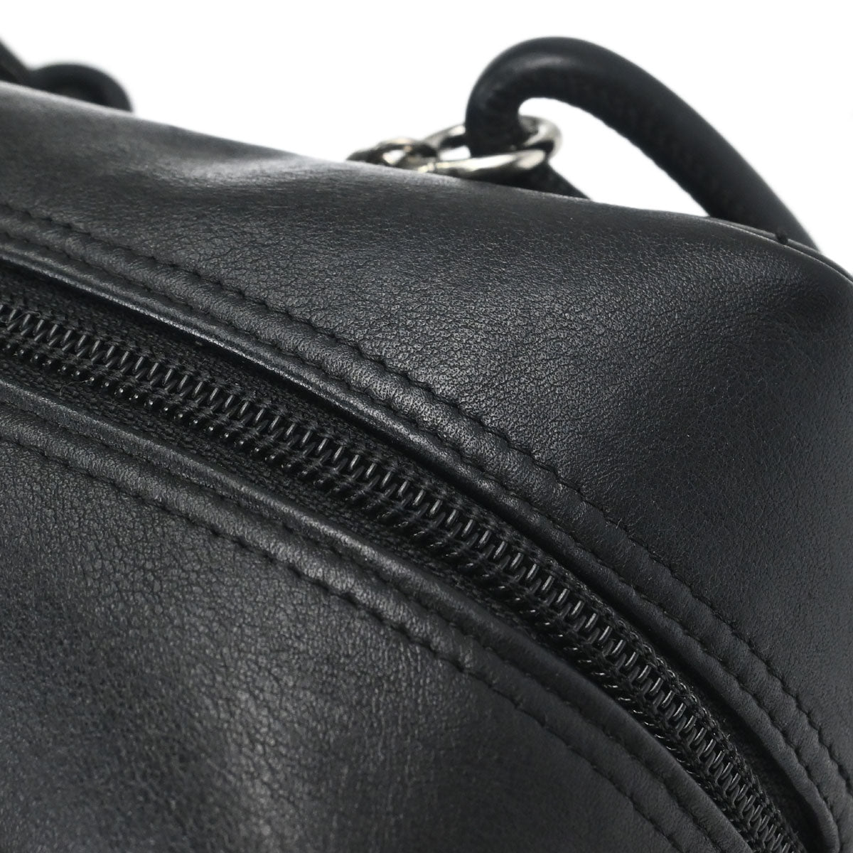 Chanel 2005-2006 Black Calfskin Cambon Ligne Bowling Bag 27