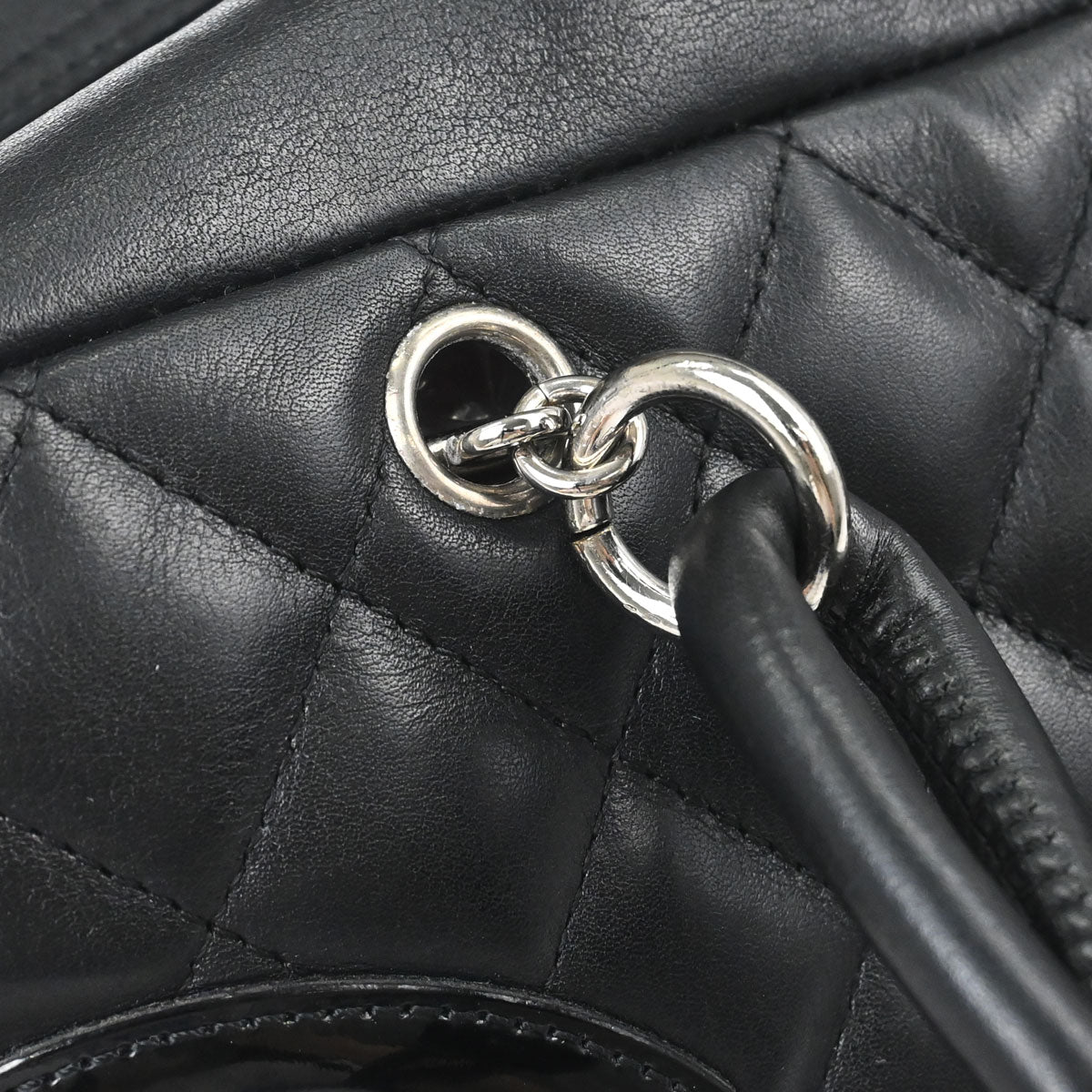 Chanel 2005-2006 Black Calfskin Cambon Ligne Bowling Bag 27