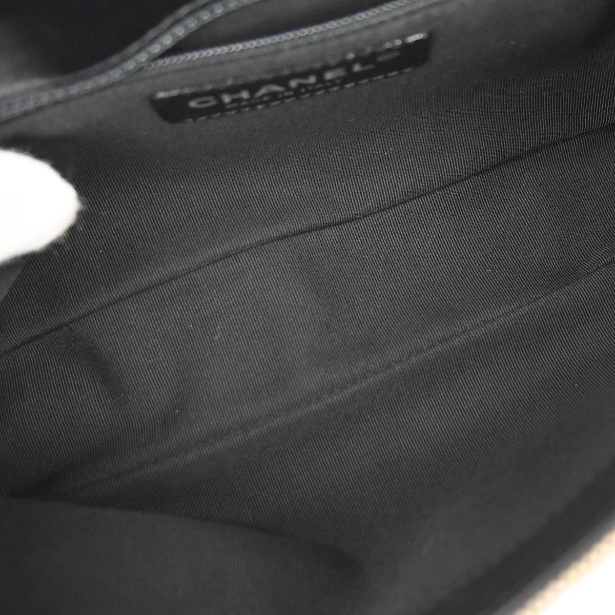 Chanel 2005-2006 Black Yellow Canvas Camellia No.5 CC Handbag