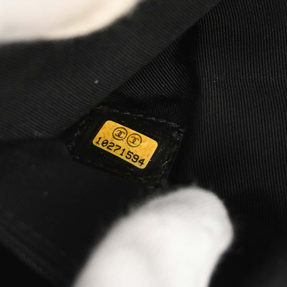 Chanel 2005-2006 Black Yellow Canvas Camellia No.5 CC Handbag