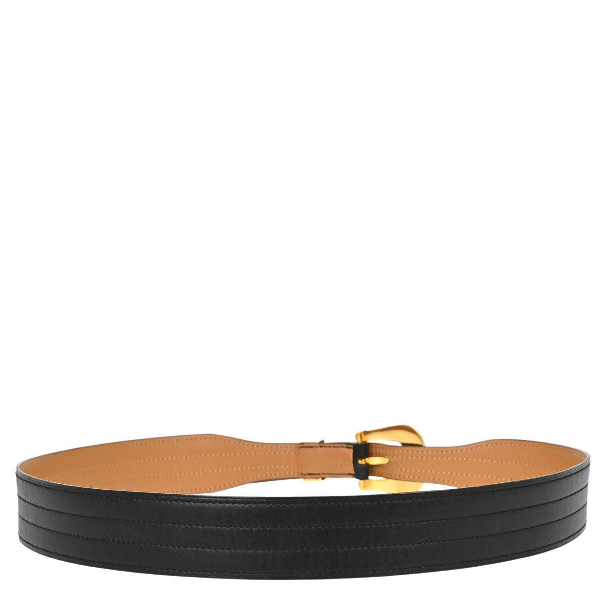 Hermes Black Box Calf Belt #85